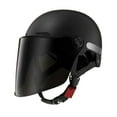 thumbnail image 2 of Luwecf Motorcycle Half Helmet Accessories Vintage Design for Cycling Bike Motocross Black, 2 of 9