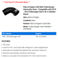 thumbnail image 2 of Pipe to Engine Cold Side Turbocharger Intercooler Hose - Compatible with 2010 - 2014 Volkswagen Golf 2.0L 4-Cylinder Diesel - Gates, 2 of 2