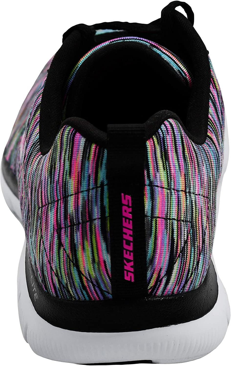 Skechers Women's Flex 2.0 Sneaker, Black/Multi, 7 - Walmart.com