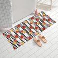 thumbnail image 2 of Pioneer Flower Floral Print Pattern Bathroom Rugs Mat, Non Slip Microfiber Bathroom Rug with Rubber Backing, Soft Mats for Bathroom Floor Tub Shower, 24"x60", 2 of 5