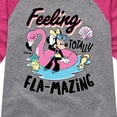 thumbnail image 3 of Mickey & Friends - Feeling Flamazing - Toddler And Youth Girls Raglan Graphic T-Shirt, 3 of 5