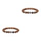 thumbnail image 1 of Qarigey de obsidiana con cuentas de piedra Natural, joyería para mujer, cuerda elástica, de tigre a la moda, regalo para Tipo 8 2piezas, 1 of 6