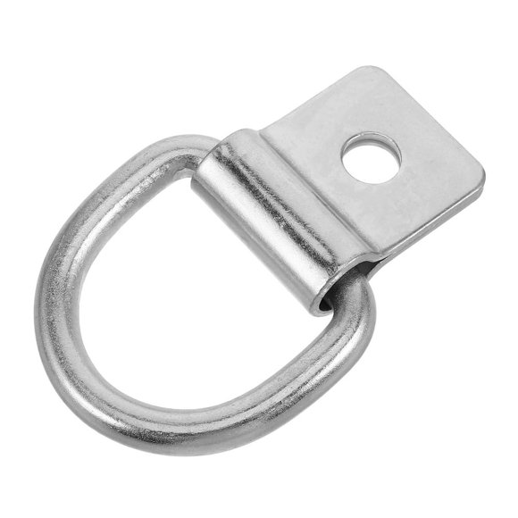 LEEYNEER D-Rings Tie Down Anchor Hook 10mm Fixing Hole D-Ring For Pickup Truck Bed Deck Rails Heavy Duty Metal D Ring For Trailer Warehouse Garage Cargo Mount