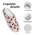 thumbnail image 5 of Disketp French Bulldog1 Women's Men's Slippers Plush Slip-On House Slipper for Winter Indoor Soft Cushion Non-slip Fluffy Slides Slippers-8, 5 of 7
