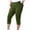 31# Army Green, variant on XL-5XL Plus Size Capri Leggings for Women Tummy Control Capri Yoga Pants High Waisted Stretchy Mid-calf Length Pull on Tights Jegging Hot Pink XL