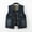 (Fashion 76)Blue, variant on Women's Vintage Denim Vest Jacket Stylish and Versatile Lapel Cardigan Vest Denim Jacket with Buttons