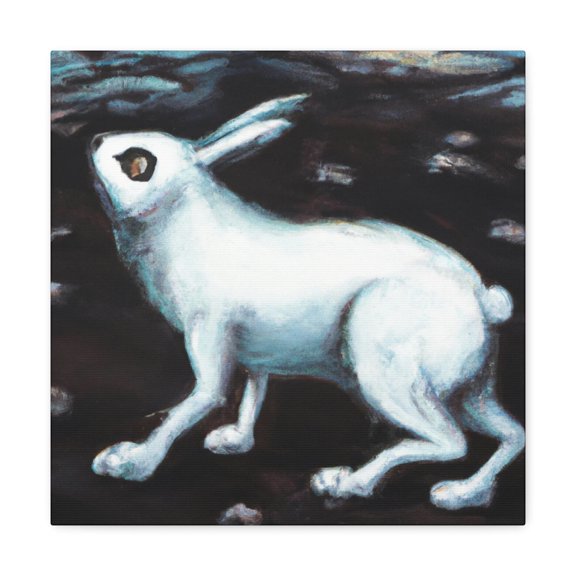 Arctic Hare in Snow - Canvas