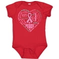 thumbnail image 3 of Inktastic Breast Cancer Awareness Heart Words Boys or Girls Baby Bodysuit, 3 of 5