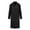 Black, variant on comerut Men Winter Coat Thick Soft Plush Solid Color Long Sleeve Cold Resistant Single-breasted Lapel Outdoor Warm Mid Length Coat