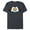 Navy Heather, variant on Mickey Mouse Rainbow Hands - Short Sleeve Blended T-Shirt for Adults -Customized-Black