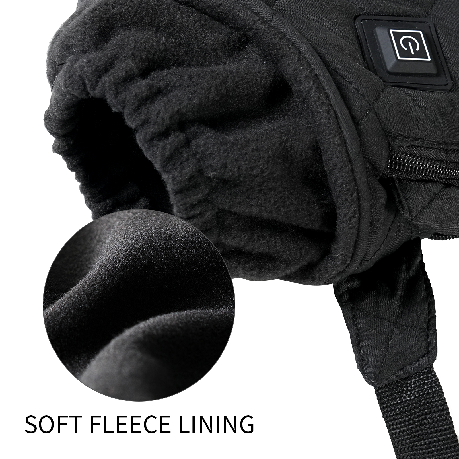 Heated Hand Warmer Pouch with Belt ,Electric Heated Waist Hand Muff for Men & Women Outdoor Use (Power Bank Not Included)