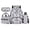 Floral Koala Print, variant on Uorisanigo Floral Koala School Backpack for Kids Boys 4 Pieces Bookbag Rucksack with Water Bottle Holder Bag Lunch Box Pencil Holder for Youth Primary School Students