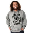 thumbnail image 5 of I Didn't Want to Come Introvert Funny Hoodie Sweatshirt Women Men Brisco Brands L, 5 of 6