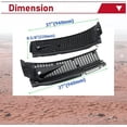 thumbnail image 3 of Kojem Windshield Wiper Cowl Vent Grille Cover Panels Kit for 1999-2007 F250 F350 Excursion Driver Passenger Side 3C3Z-25022A68-AAA & 4C3Z-25022A69-AAA, 3 of 8