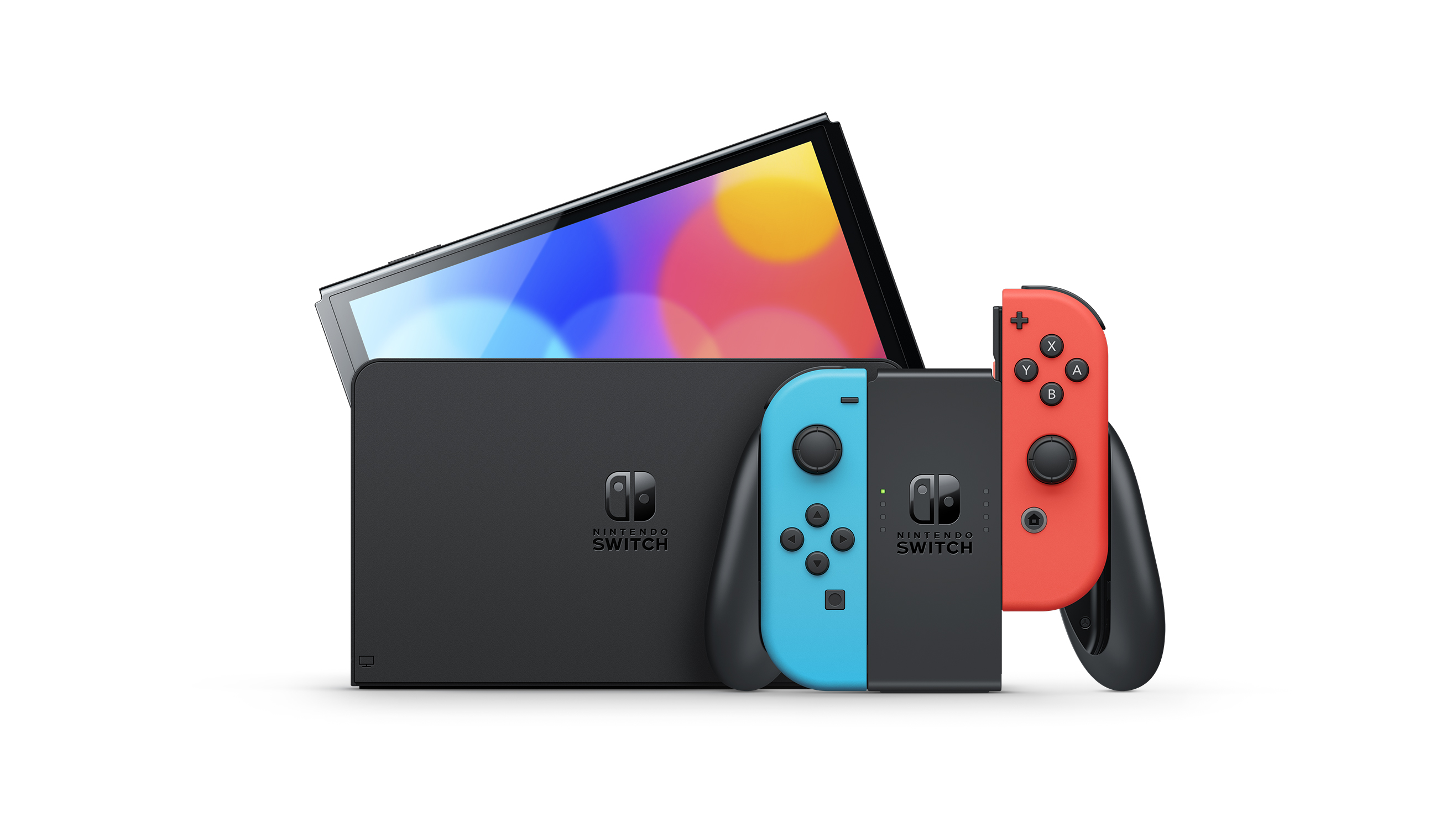 Nintendo Switch™ – OLED Model w/ Neon Red & Neon Blue Joy-Con™ - image 3 of 6
