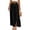 Black, variant on Cotton And Linen Skirts for Women Casual Mid Length Elastic Summer Dress Army Green XXL