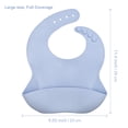thumbnail image 7 of Benoxine Silicone Baby Bibs, Adjustable, Reusable, Durable, Waterproof, BPA-Free,Portable, 3-Pack, 7 of 7
