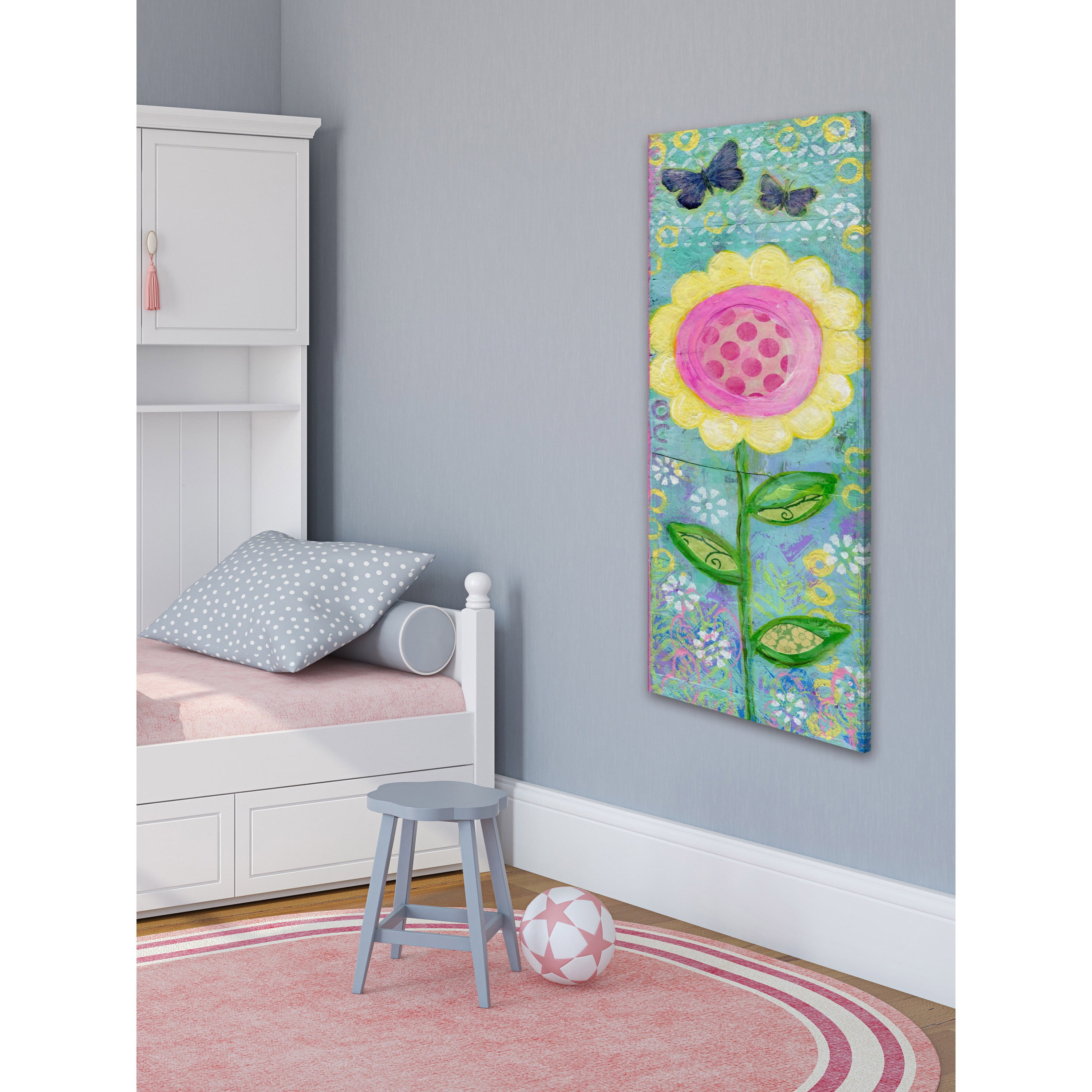 Marmont Hill "Happy Today" by Jill Lambert Painting Print on Wrapped Canvas