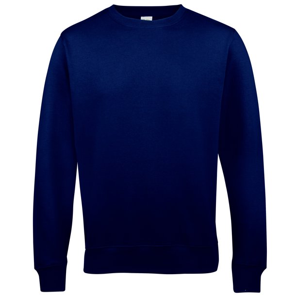 Awdis - Sudadera lisa con cuello redondo Unisex (Nuevo Marino French)