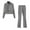 J01#Gray, variant on zfwon Women Tracksuit Set 2 Piece Outfits Wommen'S Solid Colour Stand Collar Long Sleeve Jacket and Flared Trousers Matching Set Jogging Suits Athletic Outfit Loungwear