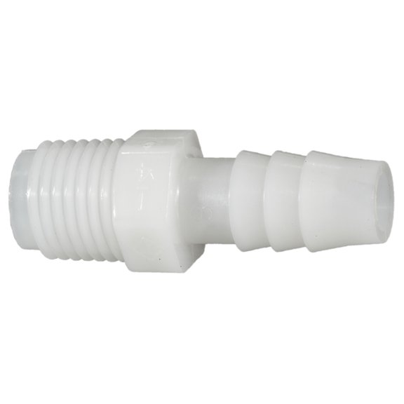 3/8" x 1/4MIP Nylon Plastic Hose Barbs HBN-080 (8 pcs.)