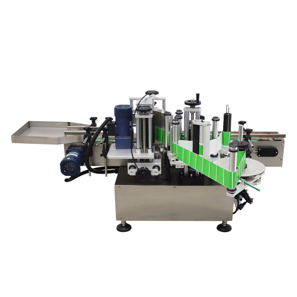 Conveyor Round Bottle High Speed Marking Labeling Machine Automatic Round Bottle Label Applicator Desktop Labeler Maker with Emergency Stop Switch and Touch Screen 110V 20-30PCS/min