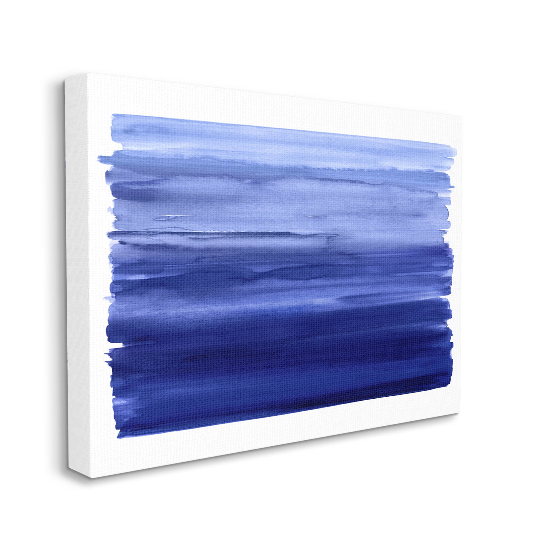 Stupell Industries Brushed Blue Gradient Form Graphic Art Gallery Wrapped Canvas Print Wall Art, Design by Allie Corbin