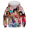 thumbnail image 1 of Niños Cenicienta sudaderas con capucha Harajukus niñas moda primavera otoño sudaderas niños manga larga Rapunzel Bella princesa con capucha Tops140 heqiyong CONDUJO, 1 of 2