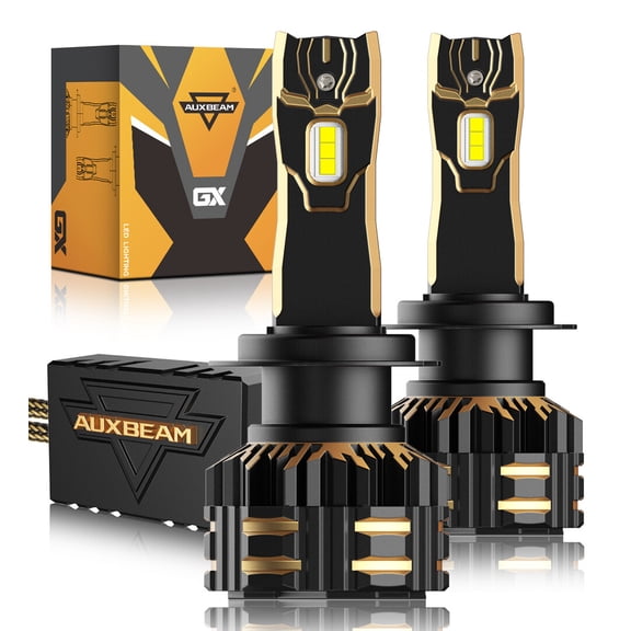 AUXBEAM Canbus H7 LED Headlight High/Low Beam Super Bright 6500K White 25000LM