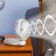 thumbnail image 3 of Bearachild Ventilador portátil Mini ventilador portátil Ventilador recargable Ventilador de mano El ventilador de mano puede satisfacer las Electrodomésticos D14blanco 2000M, 3 of 6
