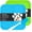 Blue&Green, variant on MateeyLife 2PCS Lick Mat with Suction Cups for Dogs and Cats, 7.9'' × 7.9'' Food Grade Silicone Licking Mat with Spatula and brush, Blue&Green