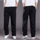 thumbnail image 5 of Pantalones largos, pantalones cargo para hombre, pantalones rectos ajustados de color liso, pantalones deportivos casuales para exteriores, pantalones de algodón para hombre, 5 of 5