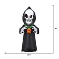 thumbnail image 3 of Gemmy Scary Skull Reaper Halloween Inflatable, 3 of 6