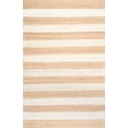 thumbnail image 2 of nuLOOM Alisia Stripes Jute Denim Blanchi 6' x 9', 2 of 2