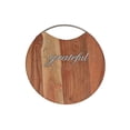thumbnail image 5 of IH Casa Decor Acacia Wood Round Board With Grateful Inlay, 5 of 5
