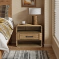 thumbnail image 6 of LuxenHome Small Night Stand with Drawer, 15.7" H Light Oak Bedside Table for Bedroom, Living Room, 6 of 9