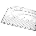 thumbnail image 4 of Zonest Sewing Ruler Acrylic Pattern Making Ruler Includes 5 Button Patterns For Sewing, 4 of 10