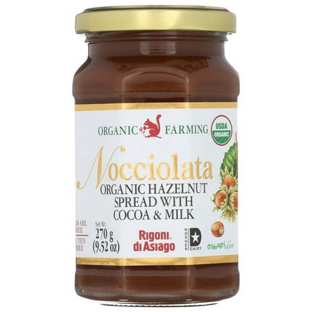 Nocciolata Organic Spread Hazelnut, 9.52 oz