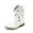 WHITE, variant on Girls Cowgirl Boots Cowboy Western Mid Calf Star Boots for Kids
