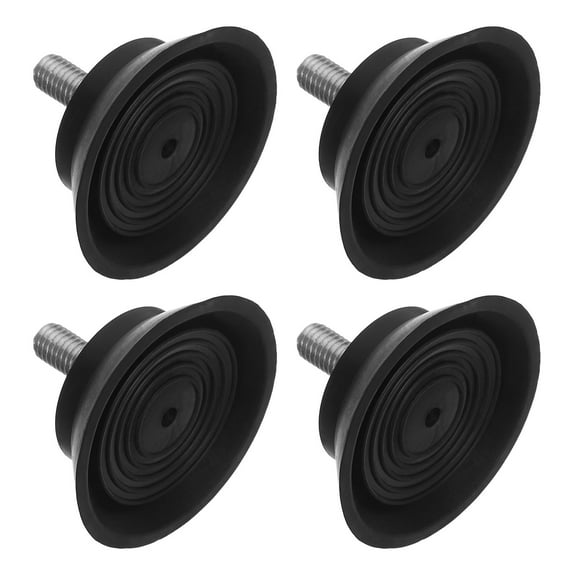 MLINS 4 Pcs Exercise Equipment Mat Treadmill Pads Protective Anti-Slip Treadmill Foot Pad Exercise Bikes Leveling Feet For Carpet Floors Gym Accessories