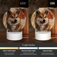 thumbnail image 3 of Naloa Vintage Shiba Inu Art Acrylic LED Night Light Custom LED Lights Personalized Nightlight Customized Gifts for Family Couples Friends, 3 of 9