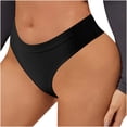 thumbnail image 1 of HongQid Underwear for Women Low Rise Ribbed Hipster Breathable Soft Womens Bikini Panties Cheeky, 1 of 9