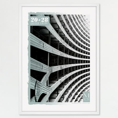 MCS Foundation 16x24 Poster Frame Traditional Brass, Vertical & Horizontal Wall Hanging Large Picture Frame for Photos, Posters & Art Prints (1-Pack)