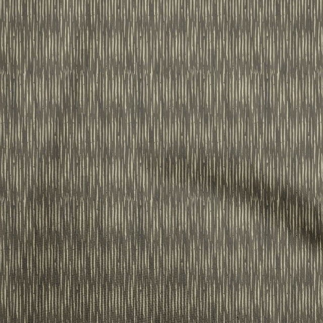 oneOone Polyester Lycra Dark Olive Green Fabric Striped Line Fabric For Sewing Printed Craft Fabric By The Yard 56 Inch Wide
