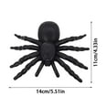 QIAKAA Scary Halloween 2024! Halloween Spoof Simulation Black Spider