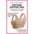 thumbnail image 4 of Comfort Choice Women's Plus Size Front Close Wireless Posture Bra, 4 of 6