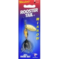 Yakima Bait Worden's Rooster Tail Minnow Fishing Lure, Gold Flame, 1/8 oz., 2208 GLDFL