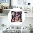 thumbnail image 5 of Ullo0ord Wrestling Themed Throw Pillow Covers Extreme Sports Players Cushion Covers for Teens Adults Wooden Stripes Abstract American Flag Cushion Cases for Living Room Car, 5 of 7