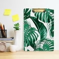 thumbnail image 5 of FMSHPON Tropical Flowers Palm Leaves Jungle Leaf Clipboard Hardboard Wood Nursing Clip Board and Pull for Standard A4 Letter 13x9 inches, 5 of 7