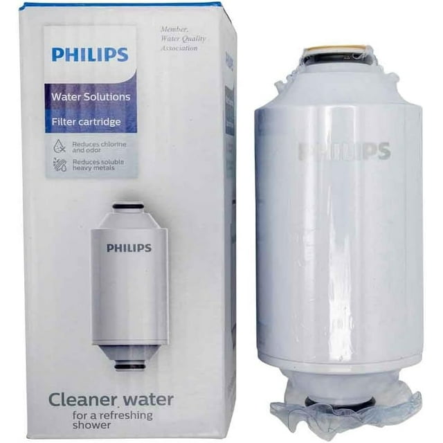 Philips Shower Filter Cartridge, NSF Certified KDF Material Double Mesh Filtration, Reducing Chlorine/Impurities/Rust Sediments (Shower Filter Cartridge)